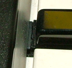 Close up of broken key