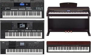 Yamaha keyboards and digital pianos
