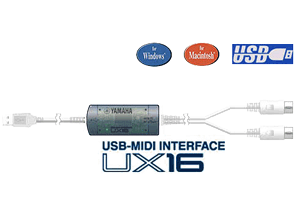 Yamaha UX16 USB MIDI Interface - Connect Keyboard to Computer